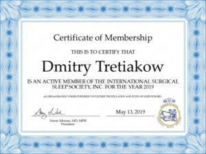 Certyfikat - Dmitry Tretiakow